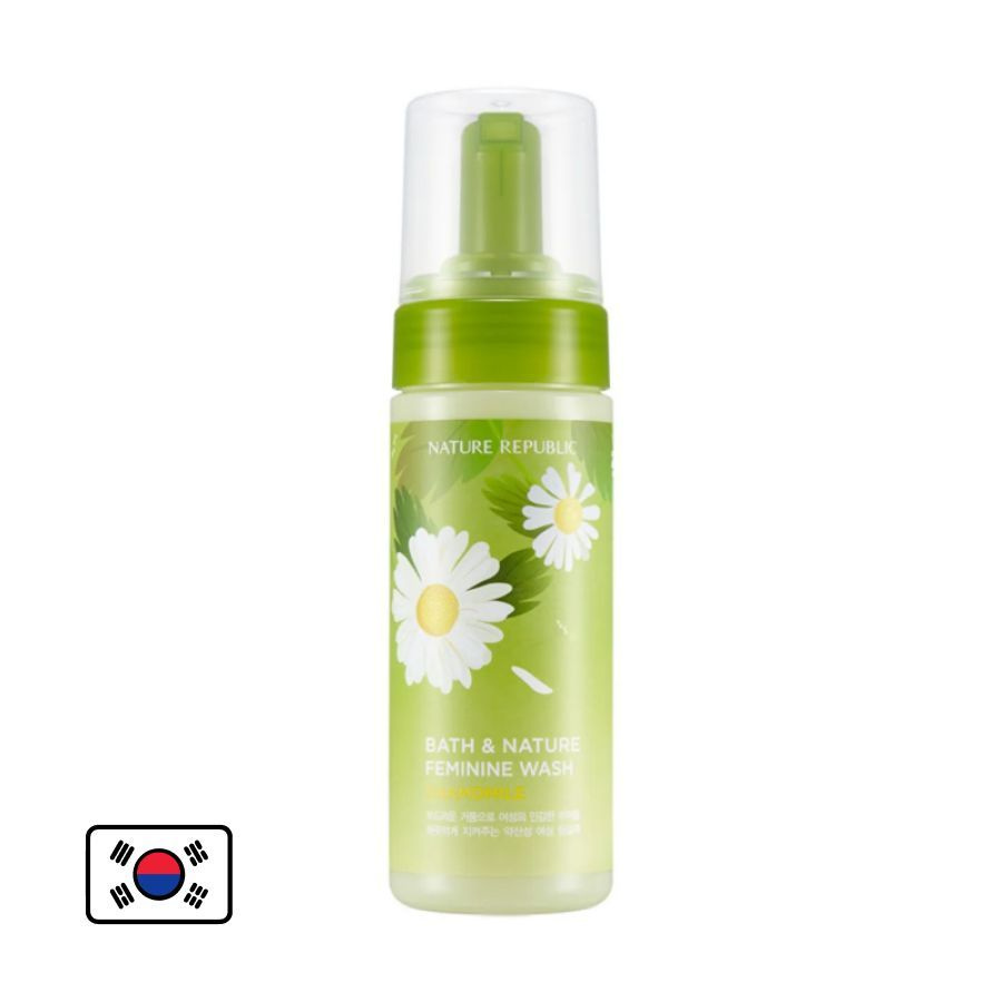 Пенка для интимной гигиены BATH & NATURE CHAMOMILE FEMININE от Nature Republic (150мл)  #1