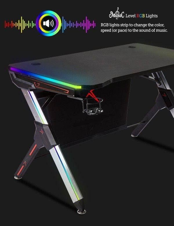 Goodgoods Игровой компьютерный стол, 120х68х75 см #1