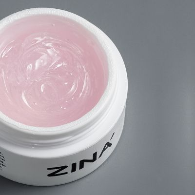 Гель камуфлирующий ZINA Clear Pink / Гель для наращивания и моделирования  #1