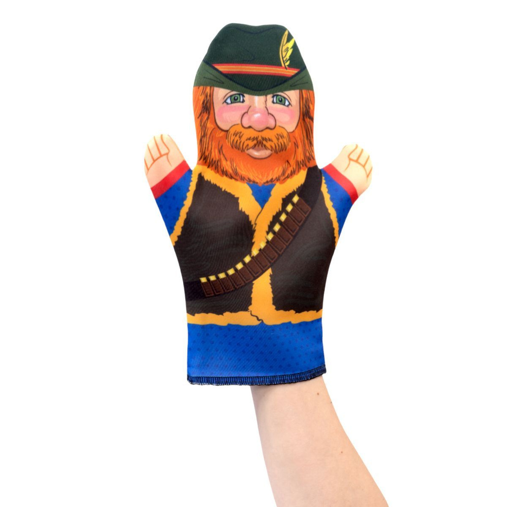 Кукла перчатка для домашнего кукольного театра "Охотник" (кукла на руку, кукольный театр, подарок на #1