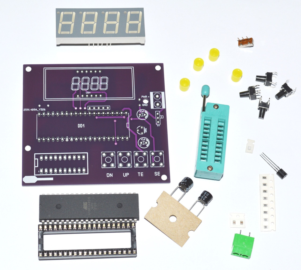 Набор для сборки Тестер микросхем логики 74XX КР580 на ATmega8515 IC Tester  #1