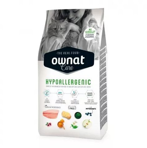 Ownat Adult Care Hypoallergenic Сухой корм гипоаллергенный для взрослых кошек, с рыбой  #1