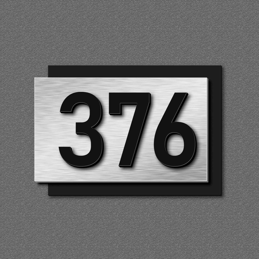 Цифры на дверь, табличка с номером 376 #1
