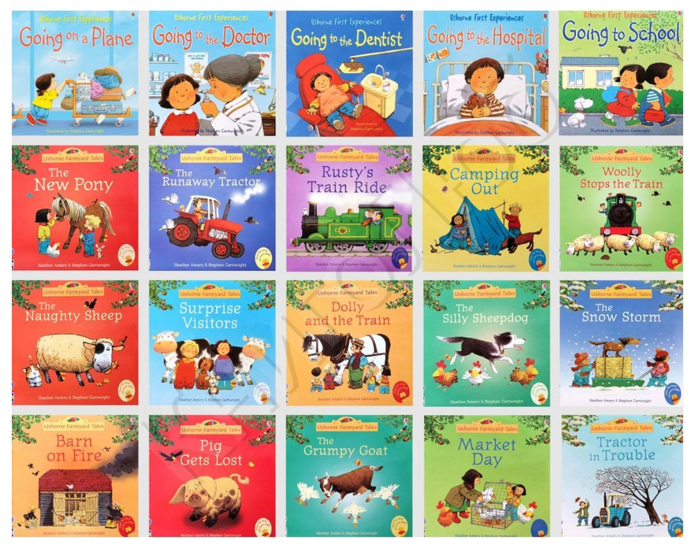 Usborne Book Farmyard Tales and Usborne First Experiences 20 books set / Сказки Асборн на ферме и первый #1