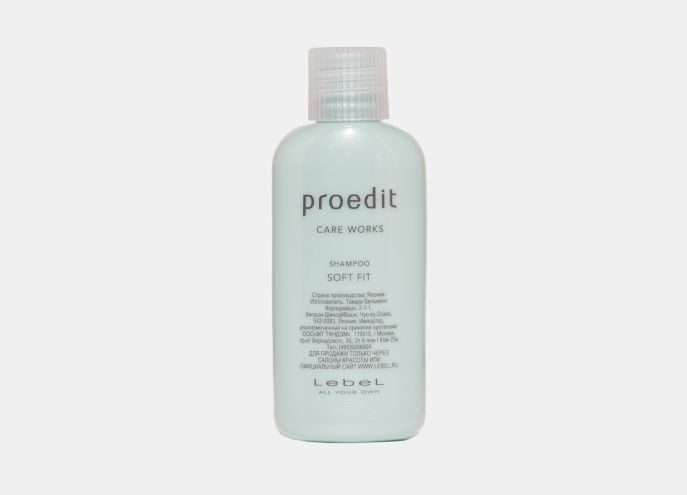 Lebel Proedit Care Works Shampoo Soft Fit Шампунь для жестких и непослушных волос, 30 мл  #1