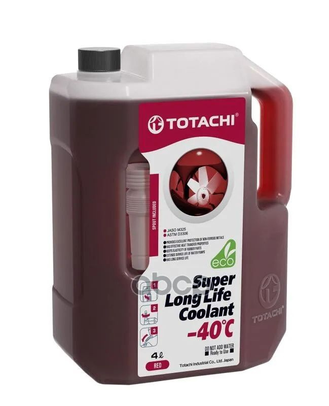 Антифриз красный TOTACHI SUPER LONG LIFE COOLANT Red -40C(4л)/Totachi #1