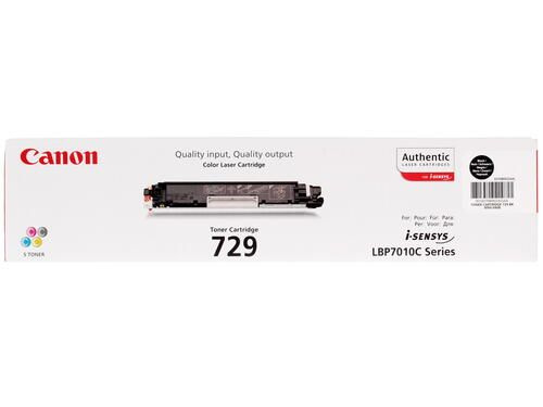 Картридж лазерный Canon 729BK черный, с чипом оригинальный, 1200 стр, 1 шт  #1