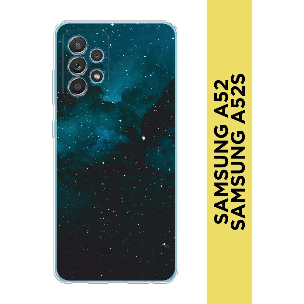 Силиконовый чехол на Samsung Galaxy A52/A52s / Самсунг А52/A52s "Синий космос"  #1