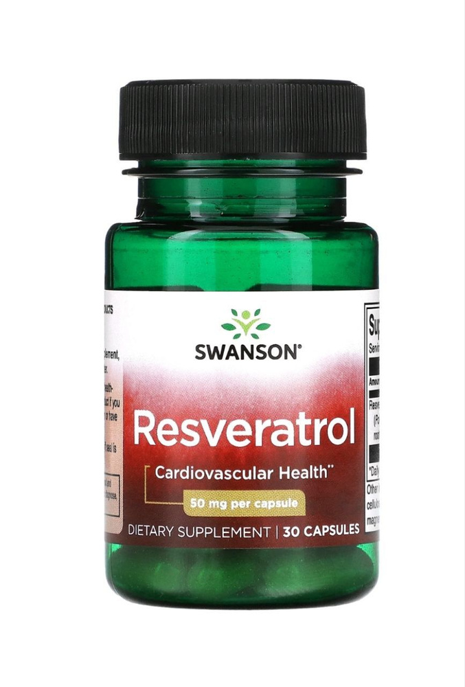 Swanson Resveratrol Ресвератрол 50 мг - 30 капсул #1