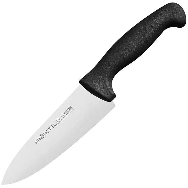 Кухонный нож "Prohotel", длина лезвия 15 см, черный #1