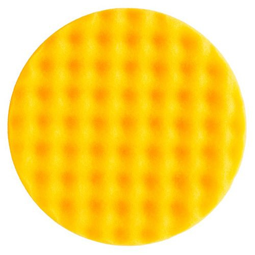 Полировальный поролоновый рифлёный круг Mirka Polishing Foam Pad 150 mm Yellow Waffle(для роторных) 1шт #1