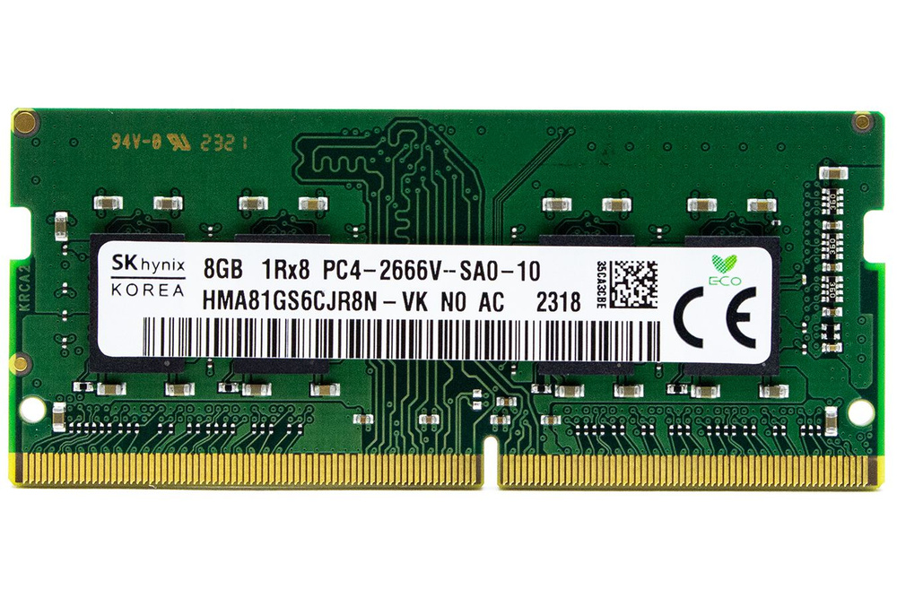 Hynix Оперативная память SODIMM DDR4 8GB PC21300 2666МГц HYNIX HMA81GS6CJR8N-VK 1x8 ГБ (HMA81GS6CJR8N-VK) #1