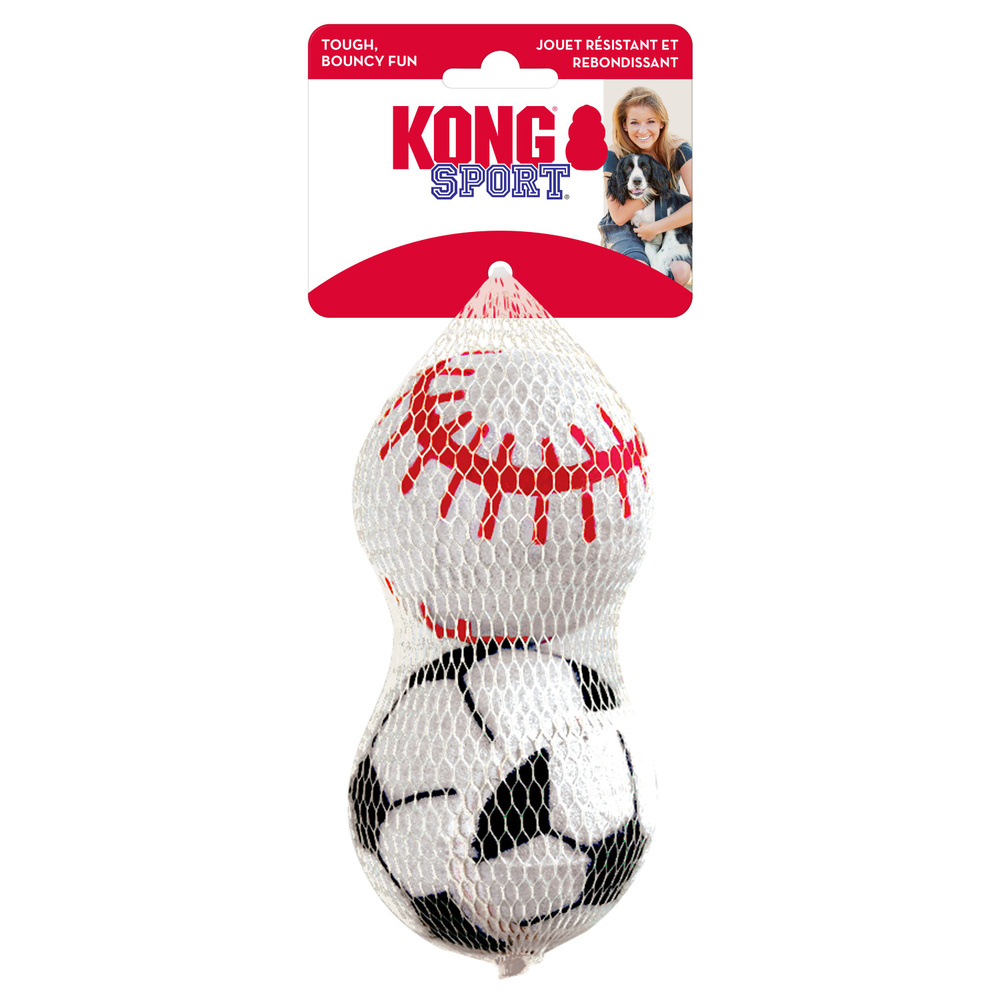 Kong Sport Balls Large игрушка для собак Спортивный мяч, 8 см, без пищалки, для крупных пород, 2 шт  #1