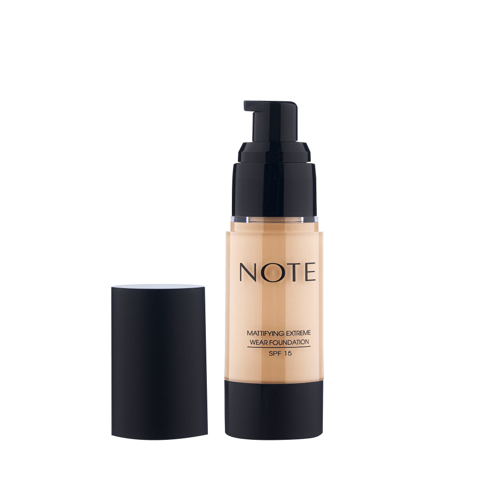 NOTE MATTIFYING EXTREME WEAR FOUNDATION 128 30 ml ,Тональная основа для лица стойкая с матирующим эффектом #1