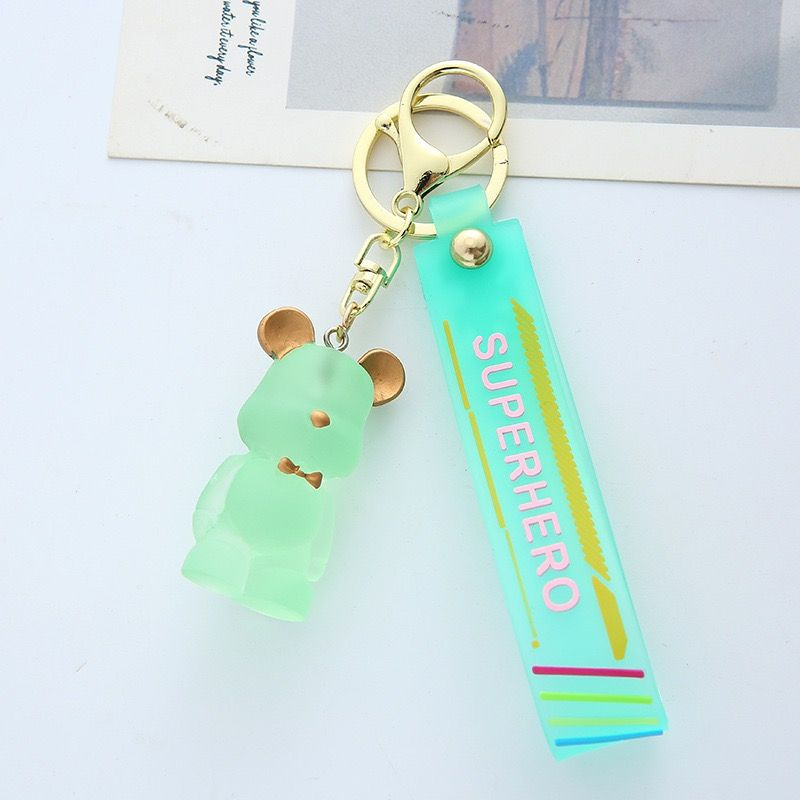 Брелок для ключей "Мишка Bearbrick" на сумку, рюкзак, на ключи автомобиля женский, мужской, для девочки #1