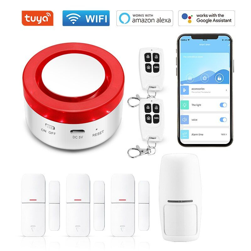 Tuya Smart WIFI Беспроводная охранная сигнализация Комплект ...