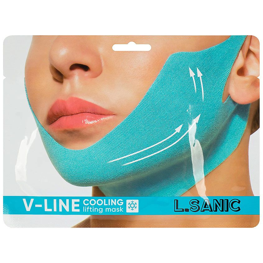 L.SANIC Маска-бандаж для коррекции овала лица с охлаждающим эффектом. 20 гр  #1