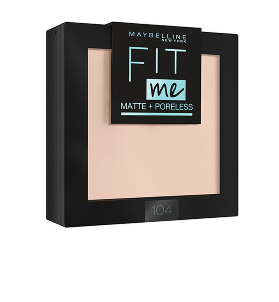 Мейбелин / Maybelline Fit me - Пудра матовая тон 104 Светло-бежевый  #1