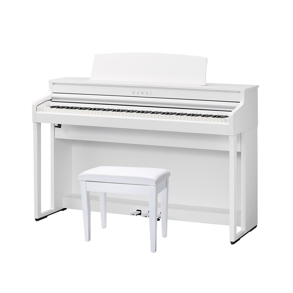 Kawai ca401 w цифровое пианино с банкеткой, 88 клавиш, механика gfc, 192 полифония, 19 тембров  #1