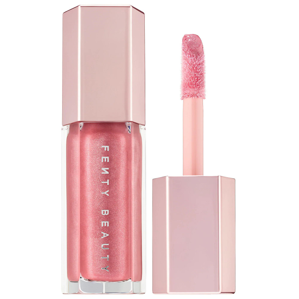 Крем-блеск для губ Fenty Beauty Gloss Bomb Cream Fussy (цвет Розовый нюд), США, 9 мл / кремовый блеск #1