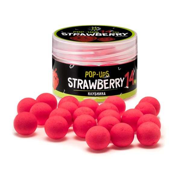 Бойлы плавающие Carptoday Baits Pop Ups Strawberry (Клубника) (14 мм) #1