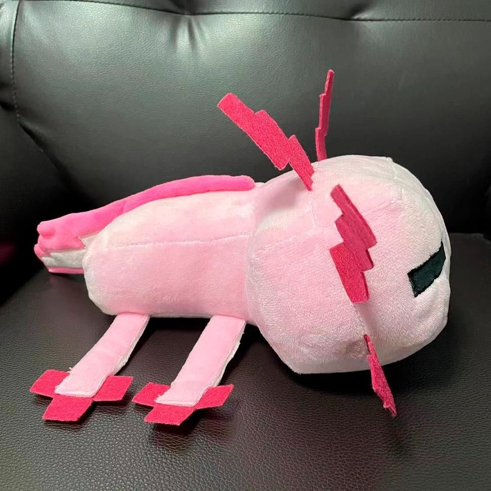 Мягкая игрушка Плюшевая Аксолотля из Майнкрафт 30 см #1
