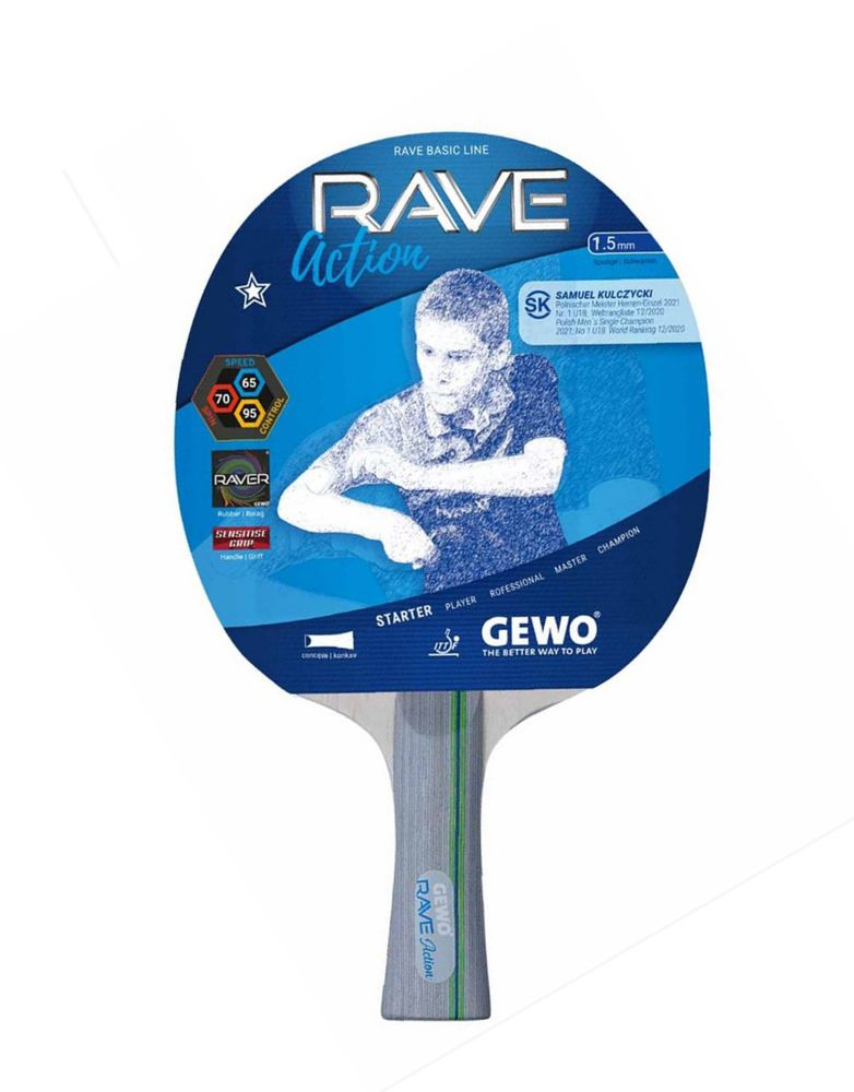 Ракетка для настольного тенниса Gewo RAVE ACTION FL #1