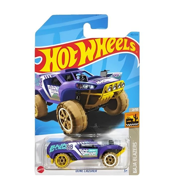 HKG74 Машинка металлическая игрушка Hot Wheels коллекционная модель Dune Crusher фиолетовый  #1