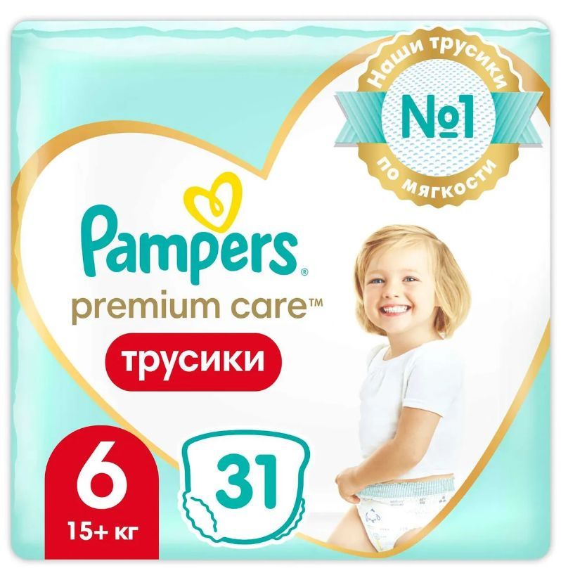 Pampers Трусики-подгузники Pampers Premium Care Air Soft 6 (15+ кг) - 31 шт #1