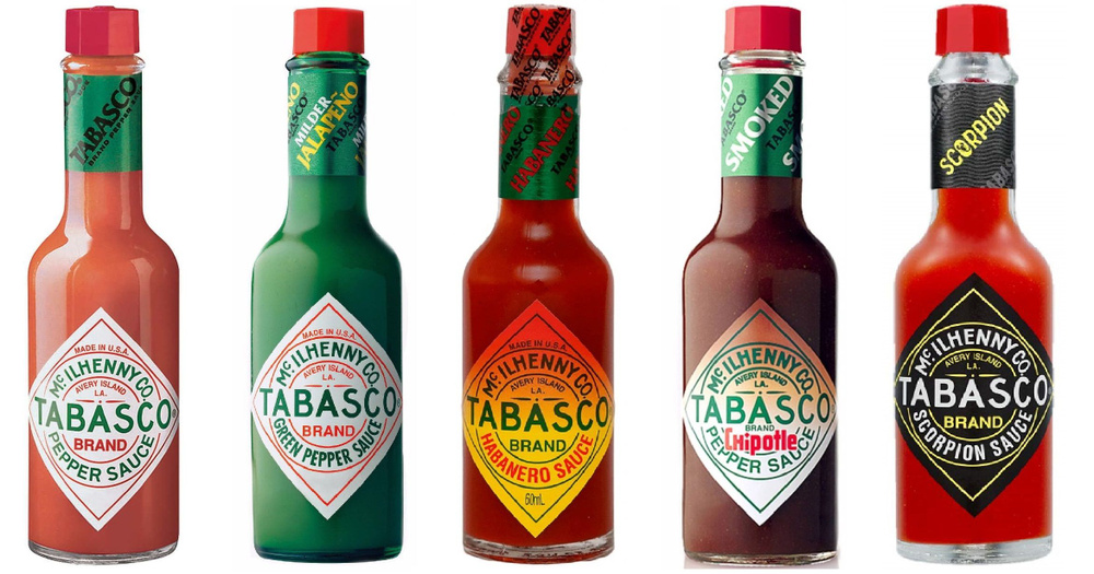 Набор соусов Tabasco (Red + Green + Chipotle + Habanero + Scorpion), США, 5*60 мл #1