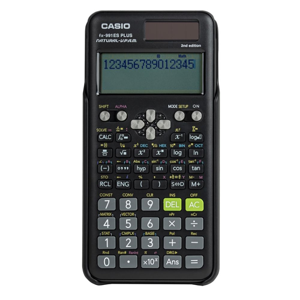 Калькулятор инженерный CASIO FX-991ES PLUS-2SETD (162х77 мм), 417 функций, двойное питание, сертифицирован #1