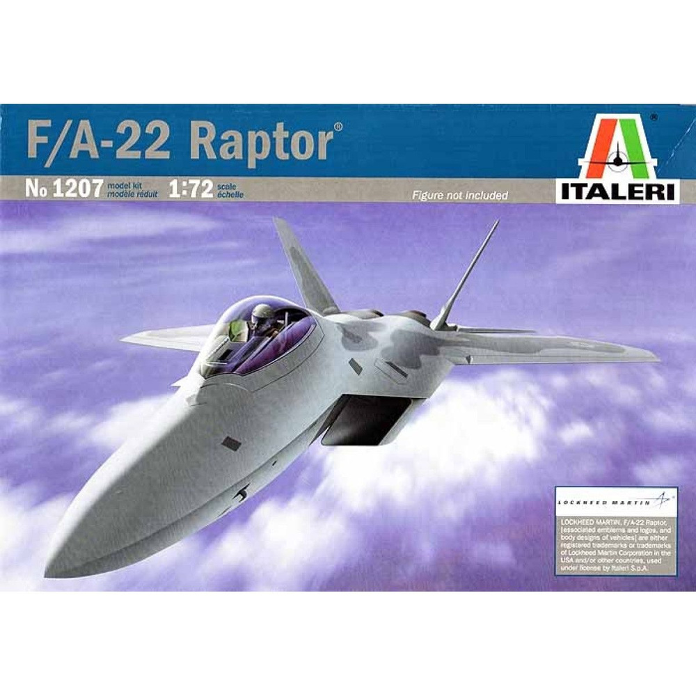 Italeri Сборная модель 1207 F-22 Raptor 1:72 #1