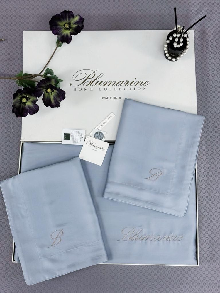 Miss Blumarine Комплект постельного белья, Тенсель, Евро, наволочки 50x70  #1