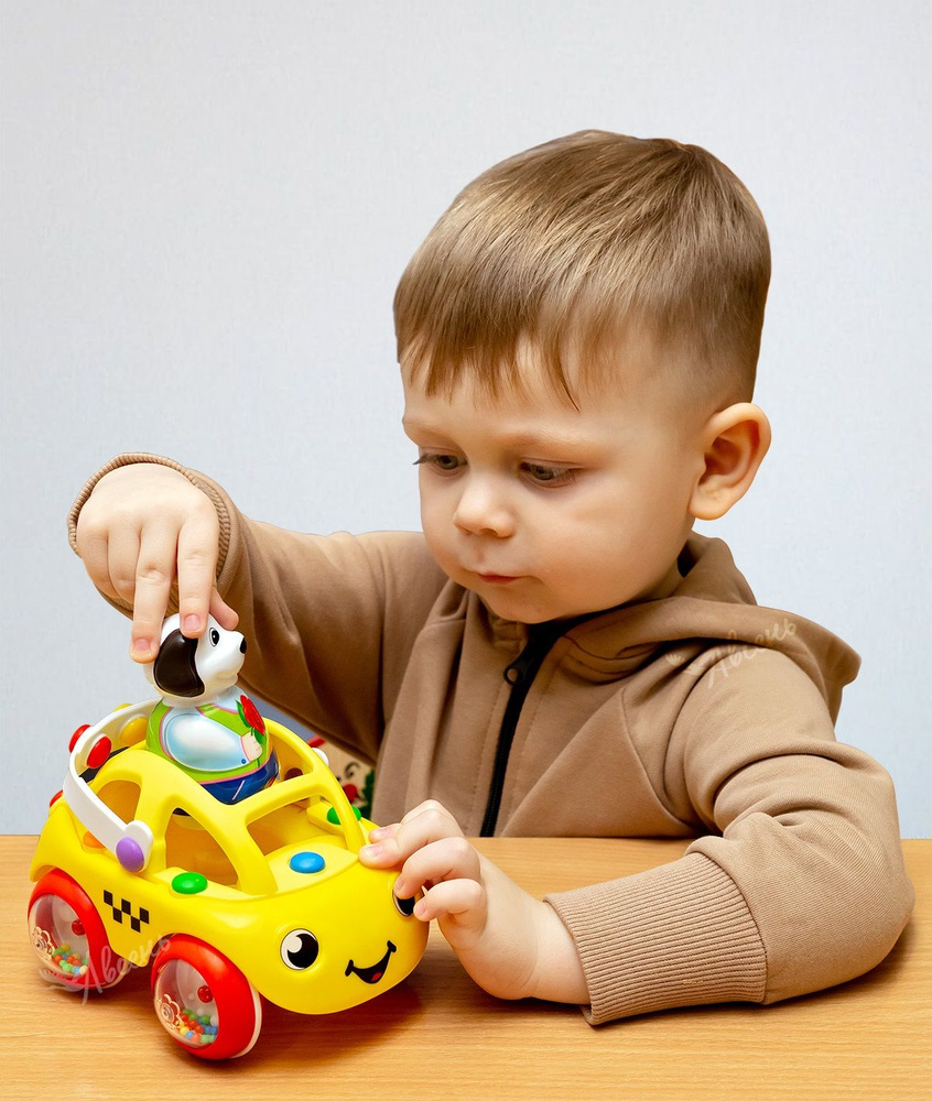 Машинка такси Стеллар Детская развивающая игрушка от 1 года Stellar  #1