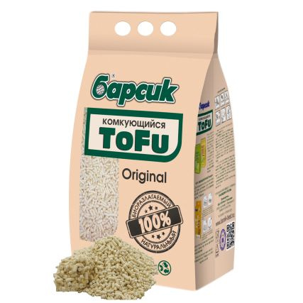 Наполнитель "Барсик" ToFu Original 4,54 л Комкующийся #1