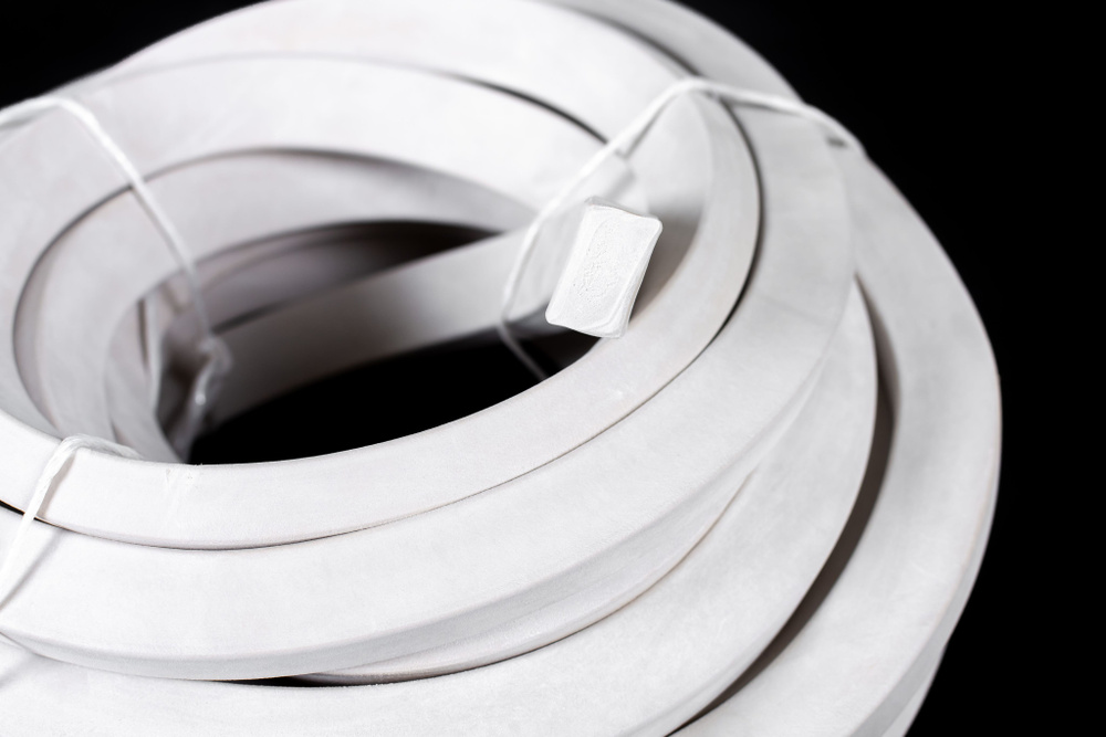 Шнур уплотнительный силиконовый монолитный теплостойкий белый 10х15 мм 3 метра  #1