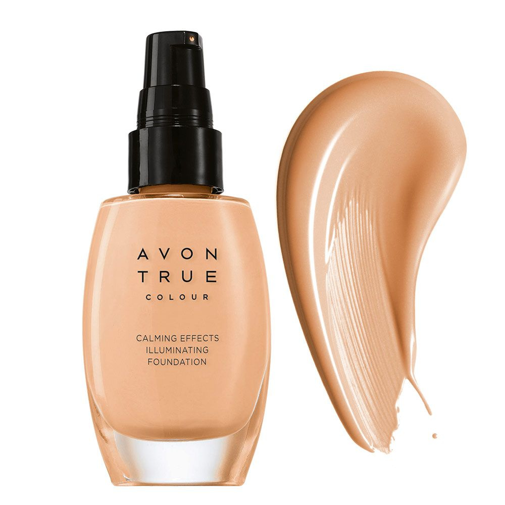 Avon Тональный крем для лица "Спокойное сияние", 30 мл, Песочно-бежевый/Almond  #1