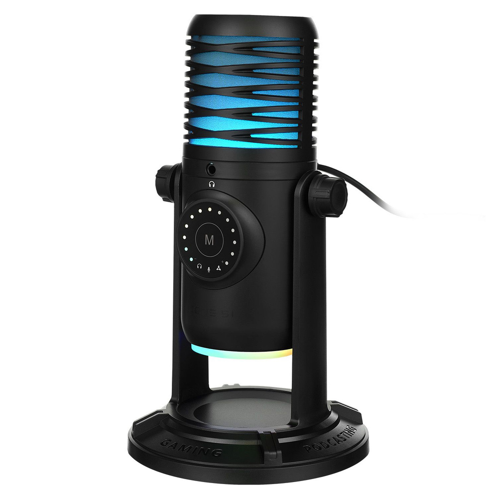 Игровой микрофон ZONE 51 TONE. 4 профиля записи, 3 капсюля, RGB, USB, сенсорное управление, продвинутый #1