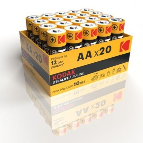 Элемент питания Kodak XtraLife Alkaline AA LR6 Блистер 20 - купить с ...