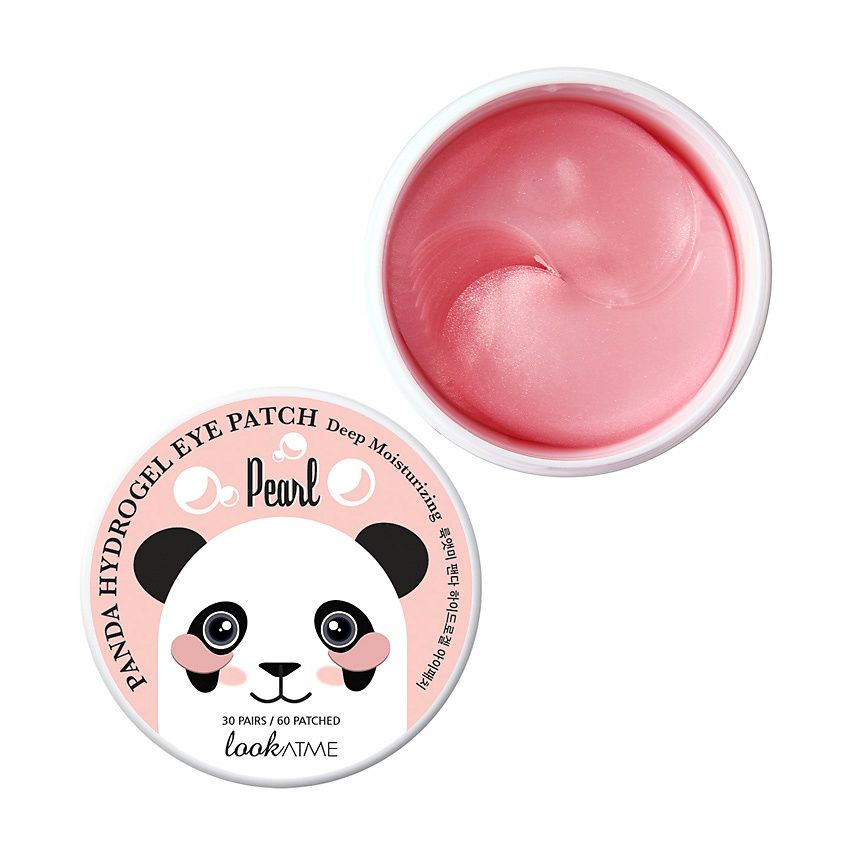 LOOK AT ME Патчи для глаз гидрогелевые с экстрактом жемчуга Panda Hydrogel Eye Patch Pearl 60 шт  #1