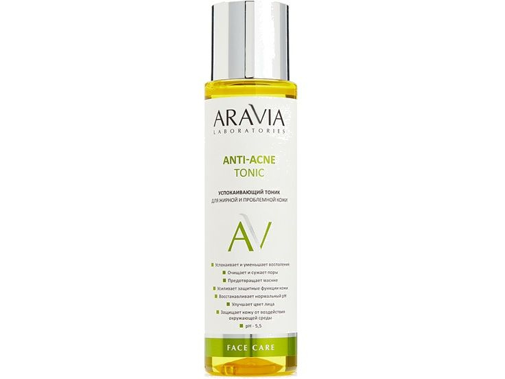 Успокаивающий тоник для жирной и проблемной кожи ARAVIA LABORATORIES Anti-Acne Tonic  #1