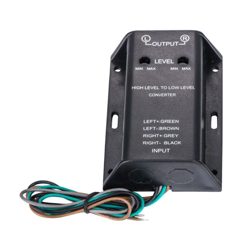 Преобразователь высокого уровня в низкий автомобильный аудио адаптер ...