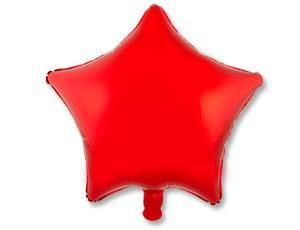 Воздушный шар, Весёлая затея, Звезда Red металлик Китай #1