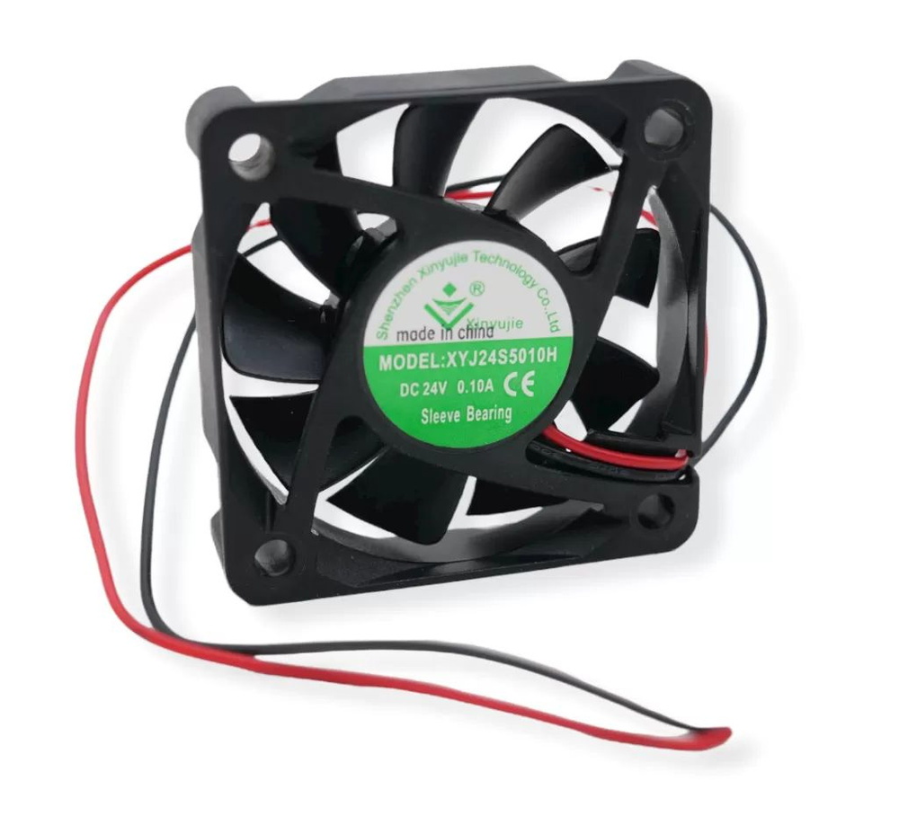 Вентилятор охлаждения Осевой: 24V/0.10A 50х50х10 мм Подшипник скольжения Xinyujie для 3D принтера и ЧПУ #1