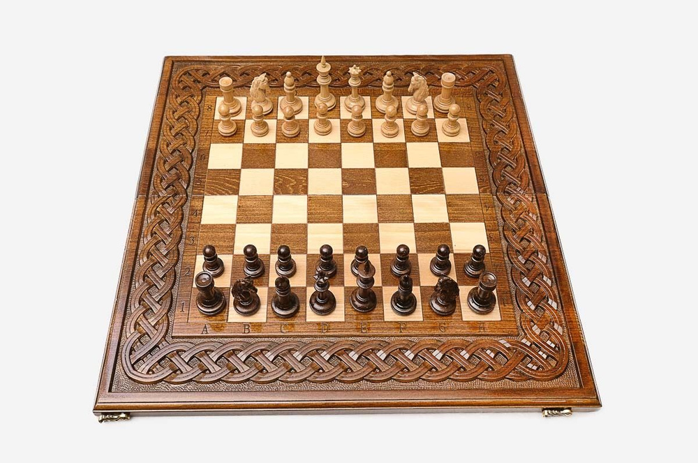 Шахматы-нарды Handle резные 40 см #1