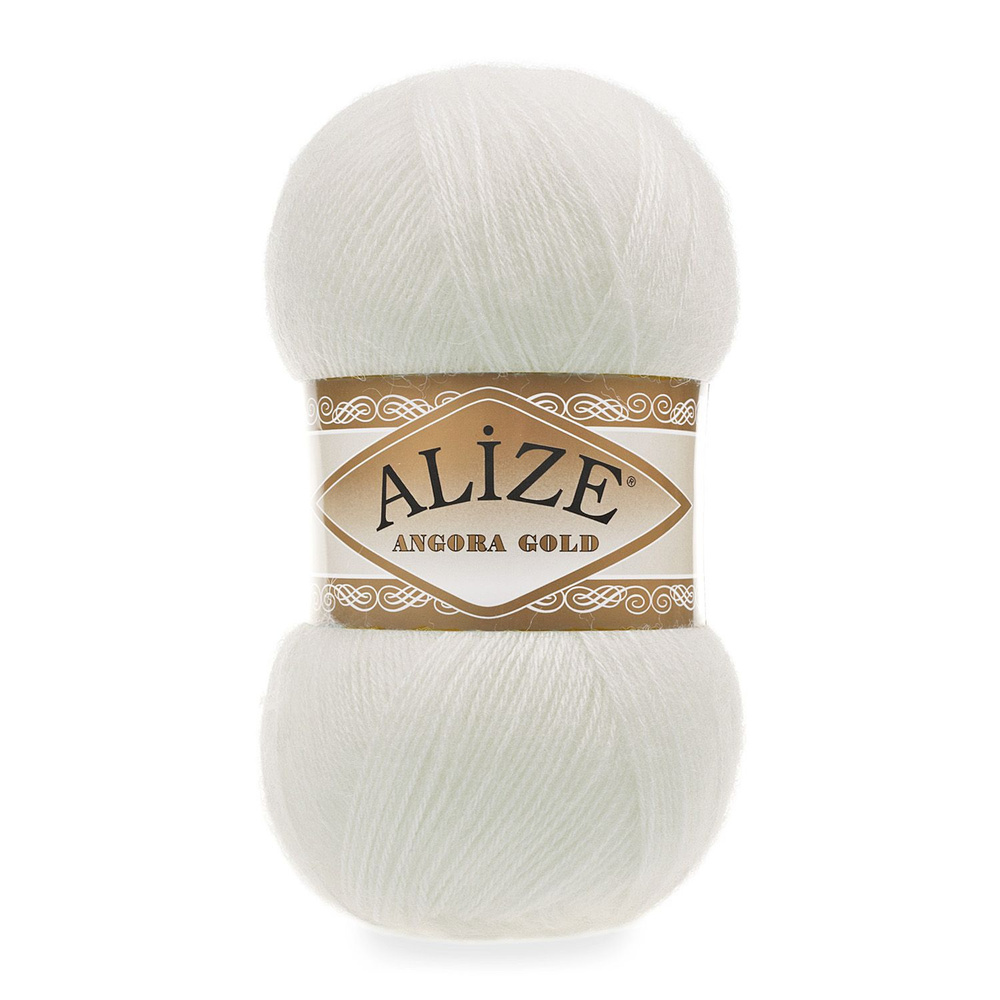 Пряжа Alize Angora Gold (62) Цвет - Молочный #1