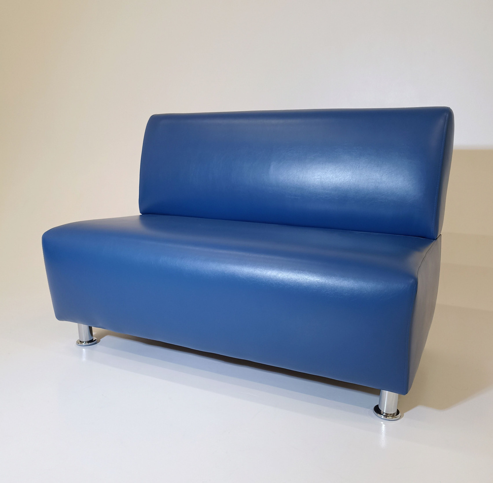RONUM Прямой диван, механизм Нераскладной, 110х67х77 см,синий  #1