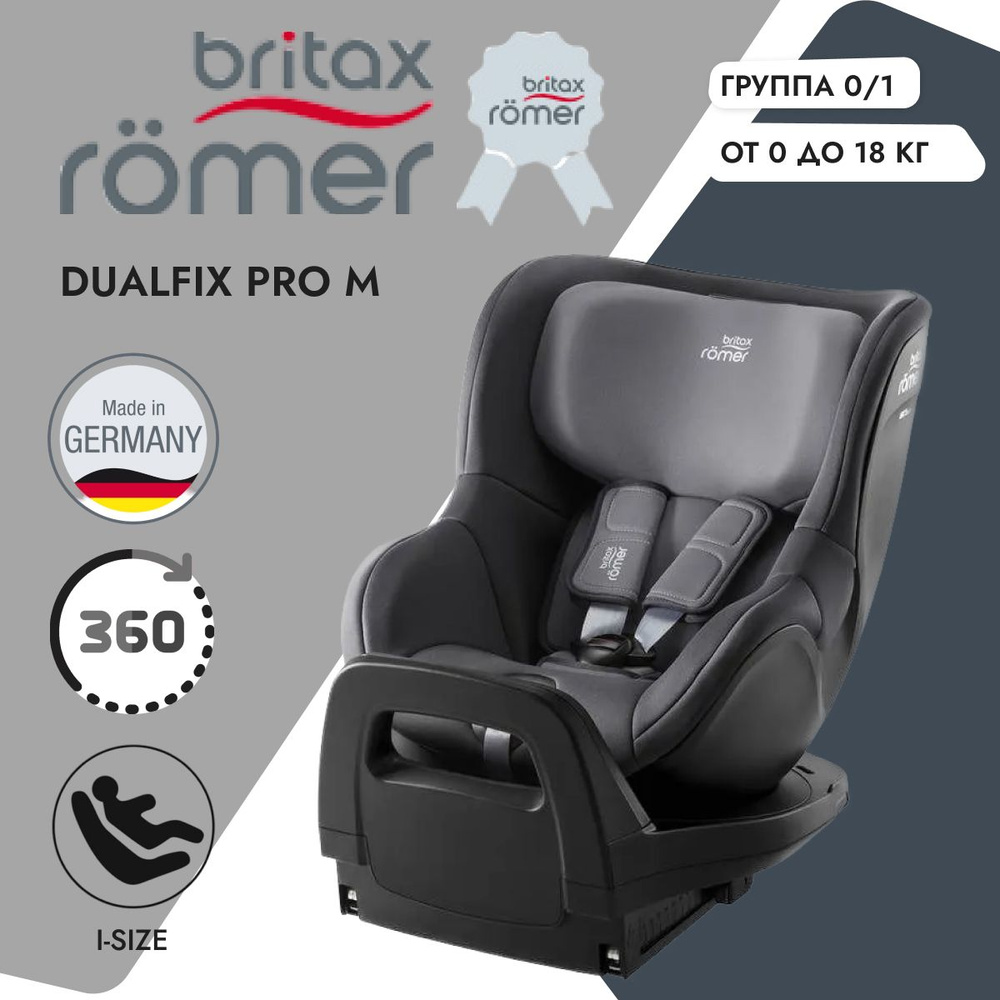 Детское автокресло Britax Romer Dualfix Pro M Midnight Grey #1