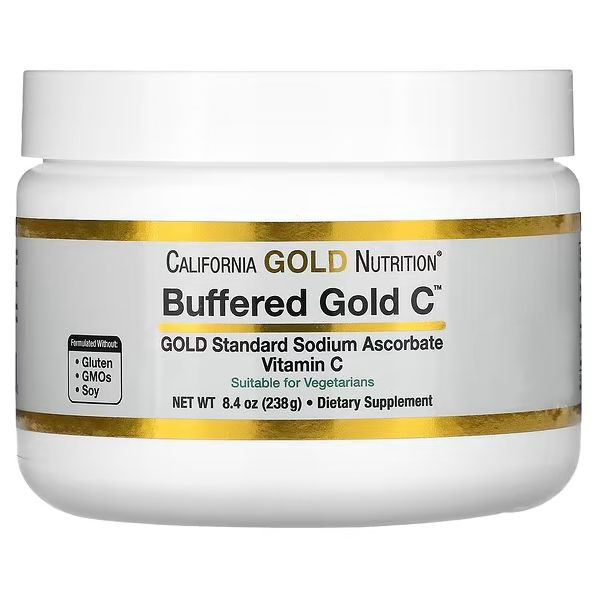 California Gold Nutrition, Buffered Gold C, некислый витамин C в порошке, 238 г  #1