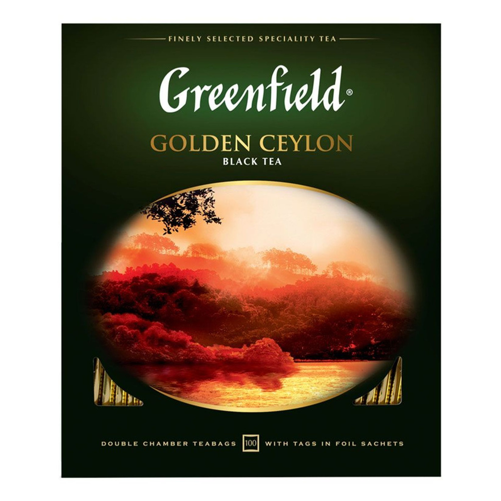 Чай черный Greenfield Golden Ceylon в пакетиках 2 г х 100 шт #1